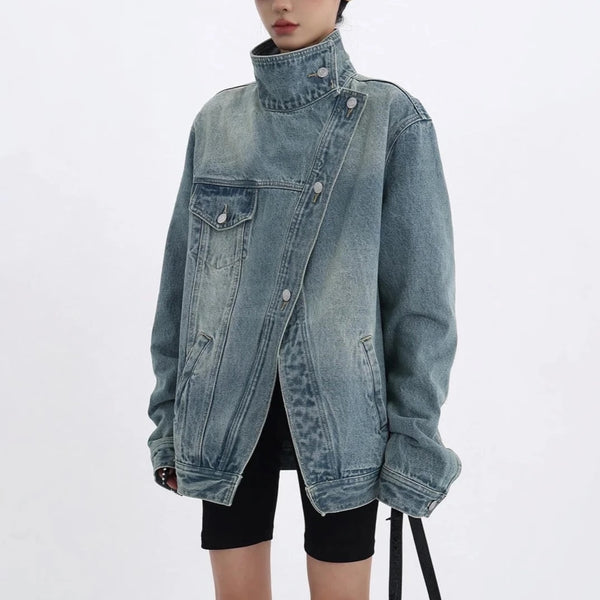 Master the Funnel Neck Denim Jacket: Styling for Every Occasion
